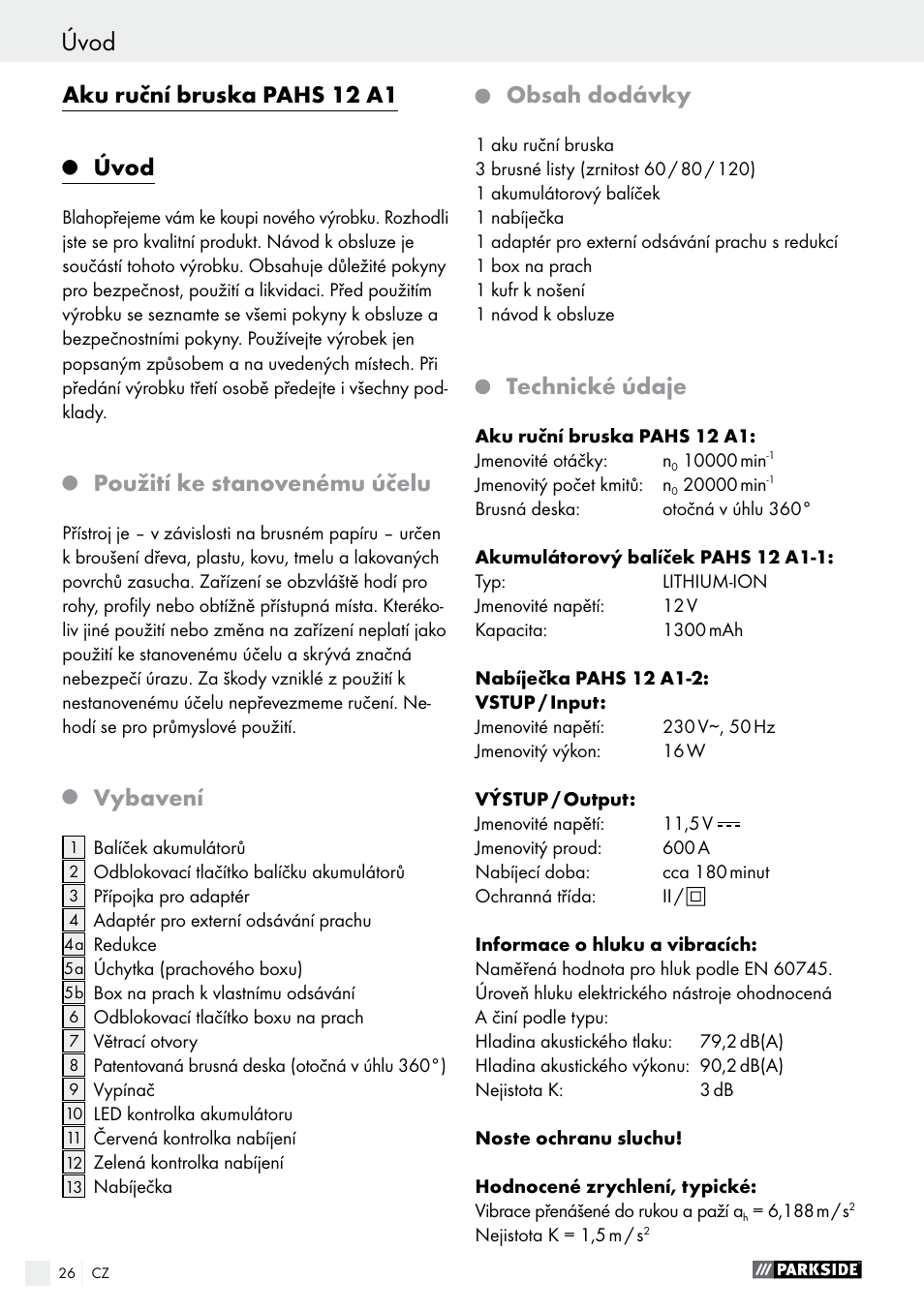 Parkside PAHS 12 A1 User Manual | Page 26 / 44