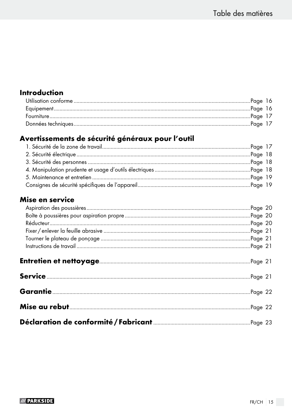 Parkside PHS 160 B2 User Manual | Page 15 / 43