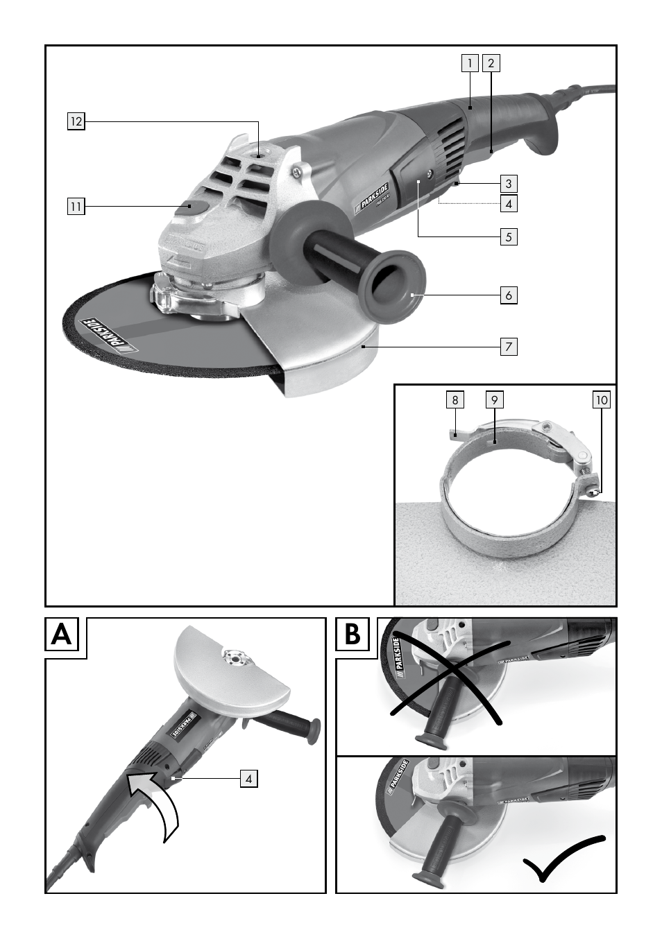 Parkside PWS 230 A1 User Manual | Page 3 / 62