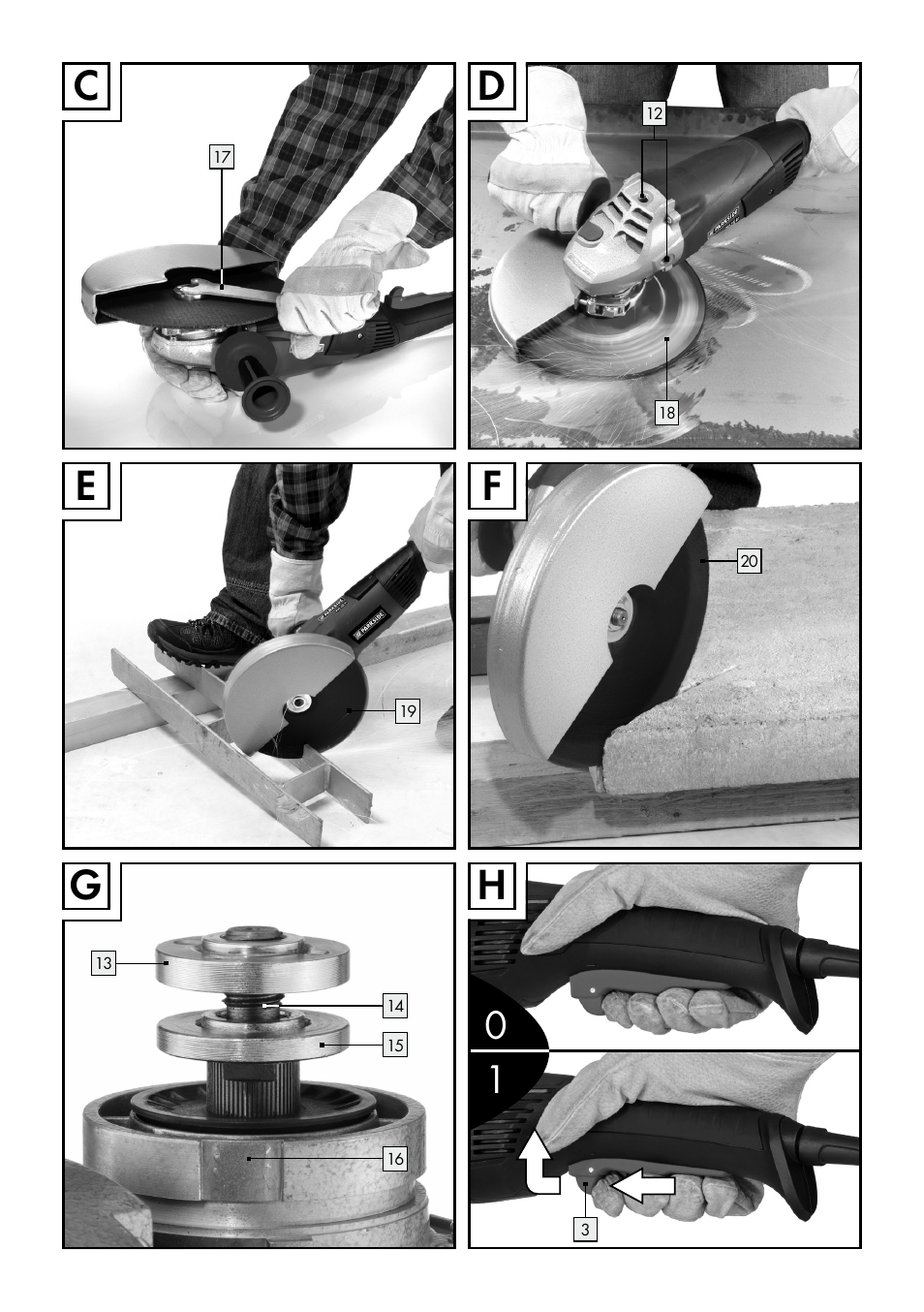 Eg c | Parkside PWS 230 A1 User Manual | Page 4 / 62