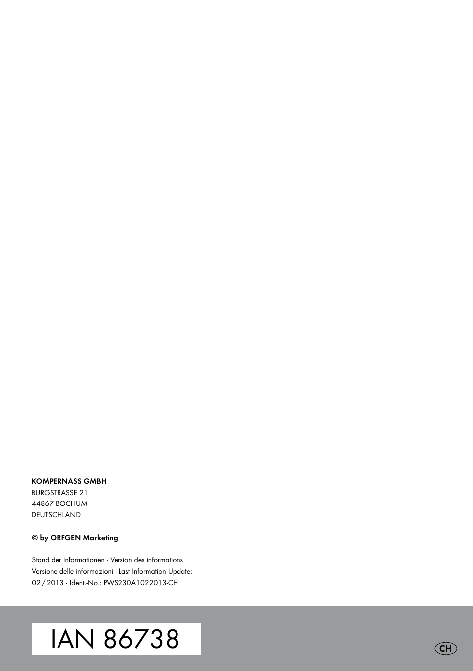 Parkside PWS 230 A1 User Manual | Page 62 / 62