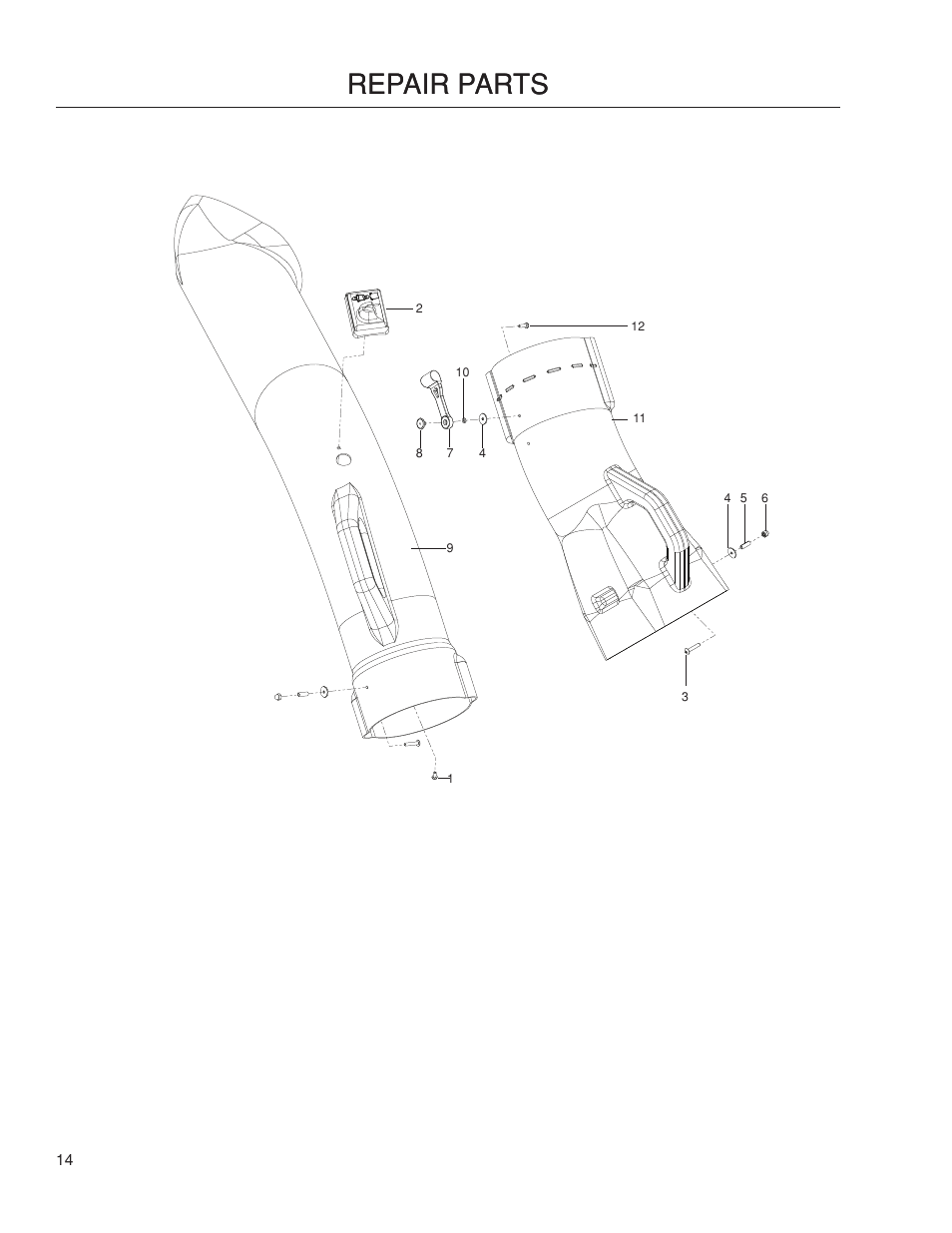 Repair parts | Dixon 115 239947 User Manual | Page 14 / 18