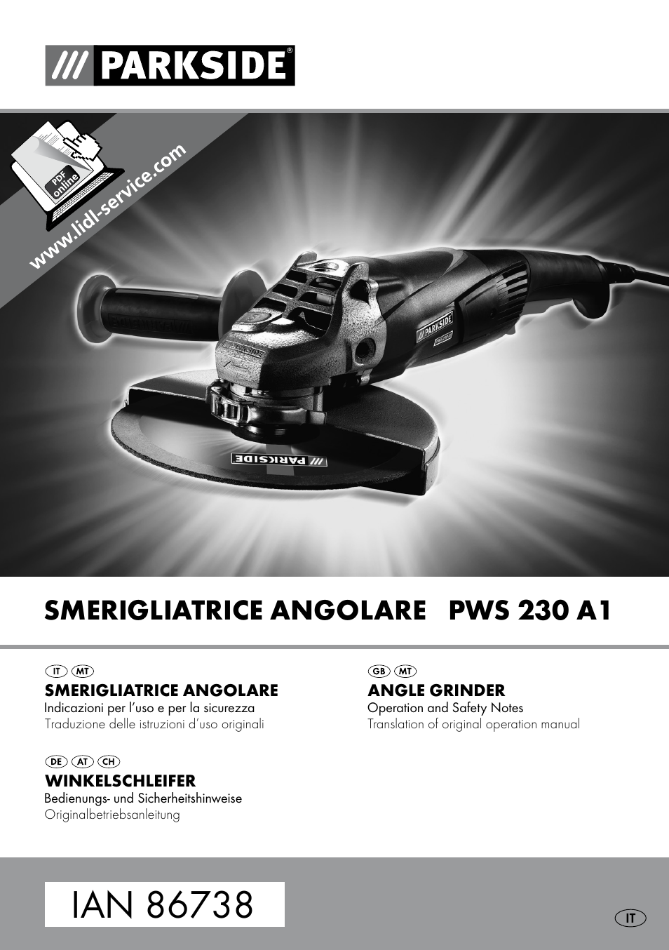 Parkside PWS 230 A1 User Manual | 49 pages