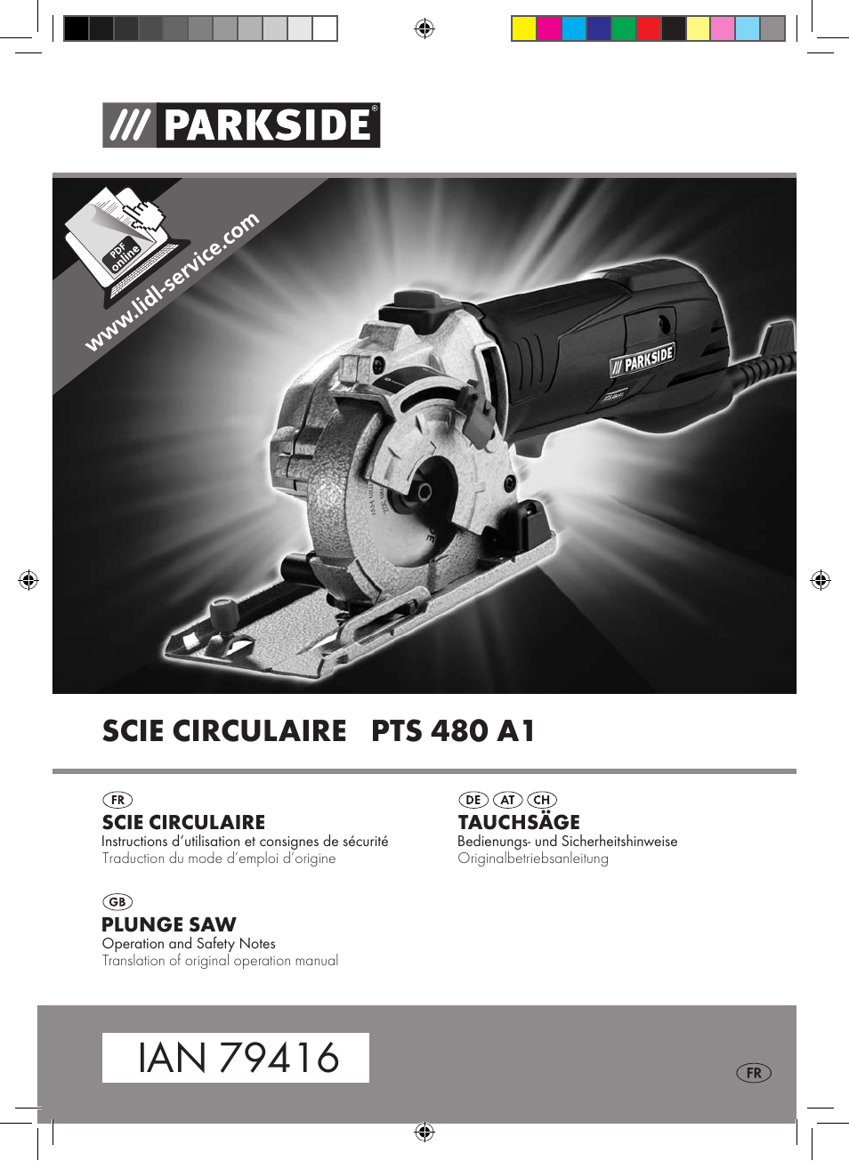 Parkside PTS 480 A1 User Manual | 34 pages