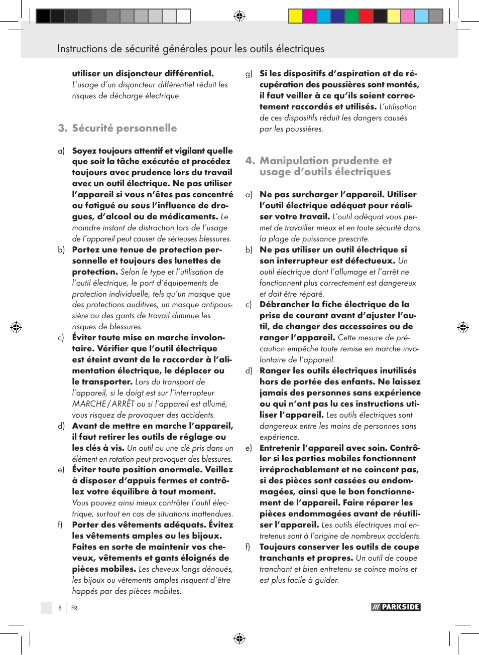 Parkside PTS 480 A1 User Manual | Page 8 / 34