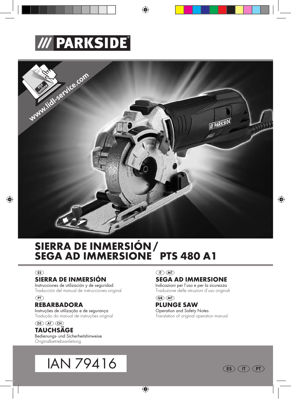 Parkside PTS 480 A1 User Manual | 55 pages