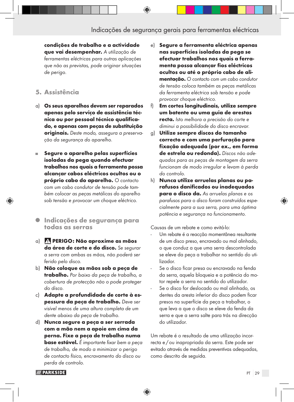 Parkside PTS 480 A1 User Manual | Page 29 / 55
