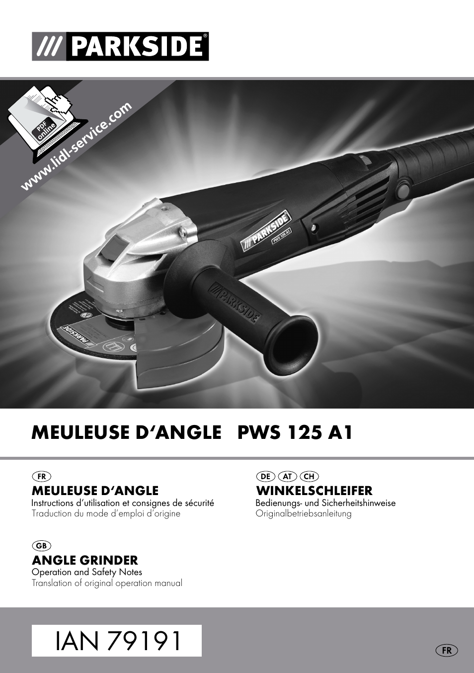 Parkside PWS 125 A1 User Manual | 51 pages