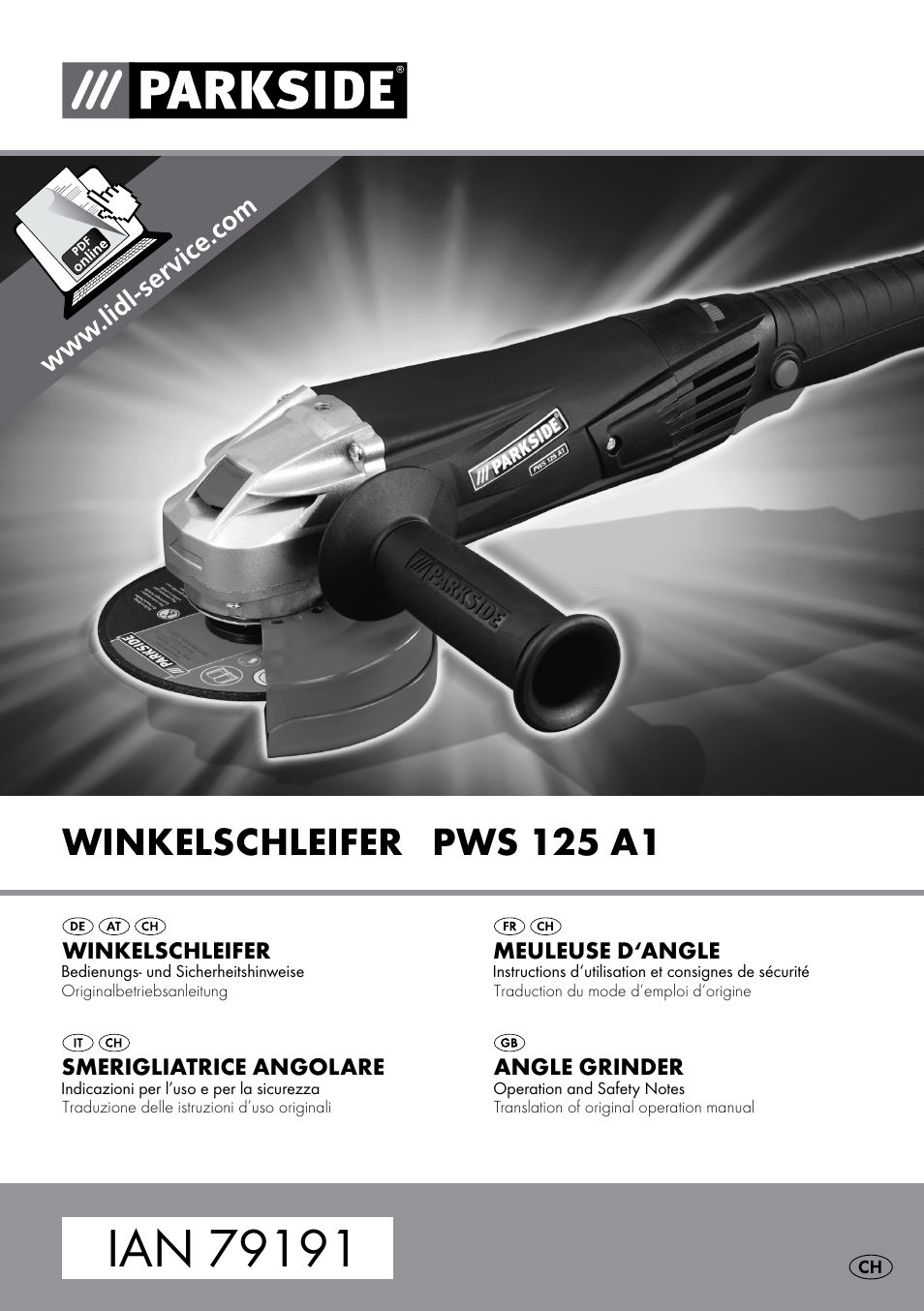 Parkside PWS 125 A1 User Manual | 67 pages