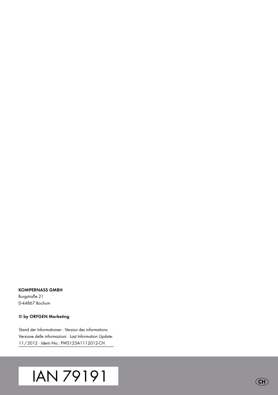 Parkside PWS 125 A1 User Manual | Page 67 / 67