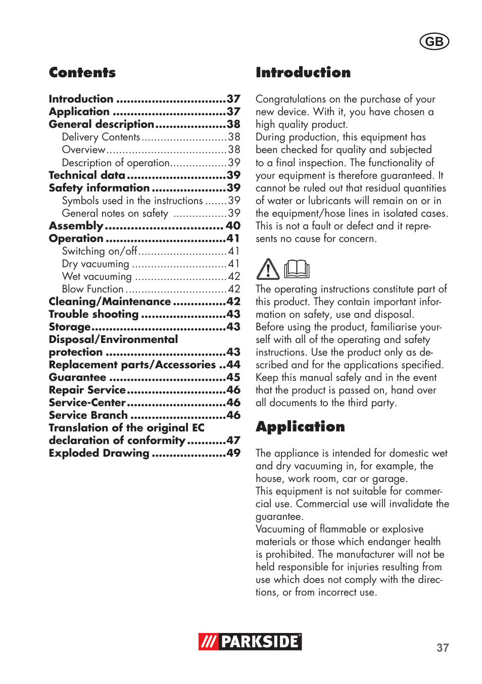 Parkside PNTS 1400 C1 User Manual | Page 37 / 52