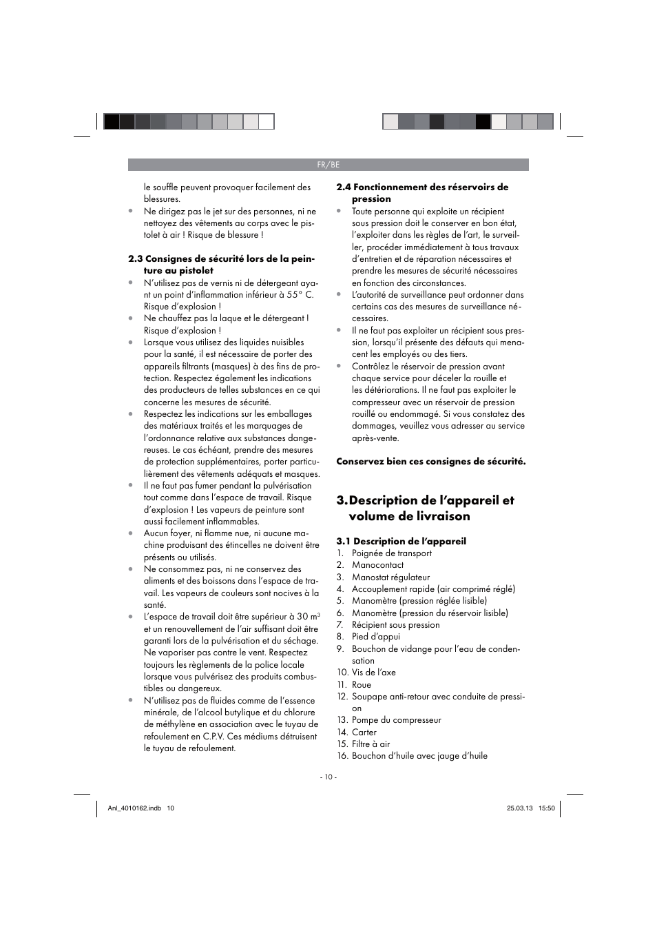 Description de l’appareil et volume de livraison | Parkside PKO 400 B2 User Manual | Page 10 / 62