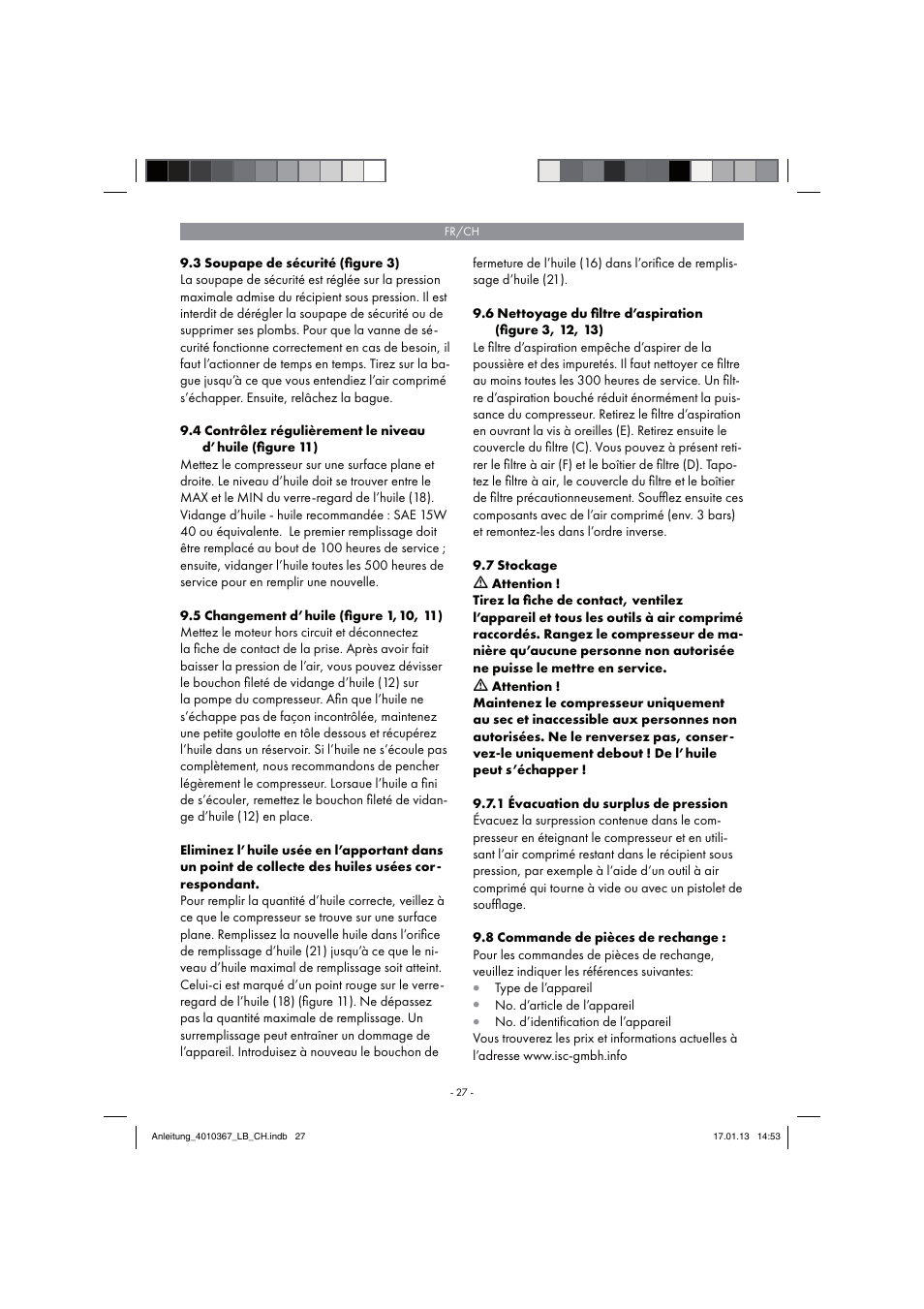 Parkside PKO 270 A1 User Manual | Page 27 / 62