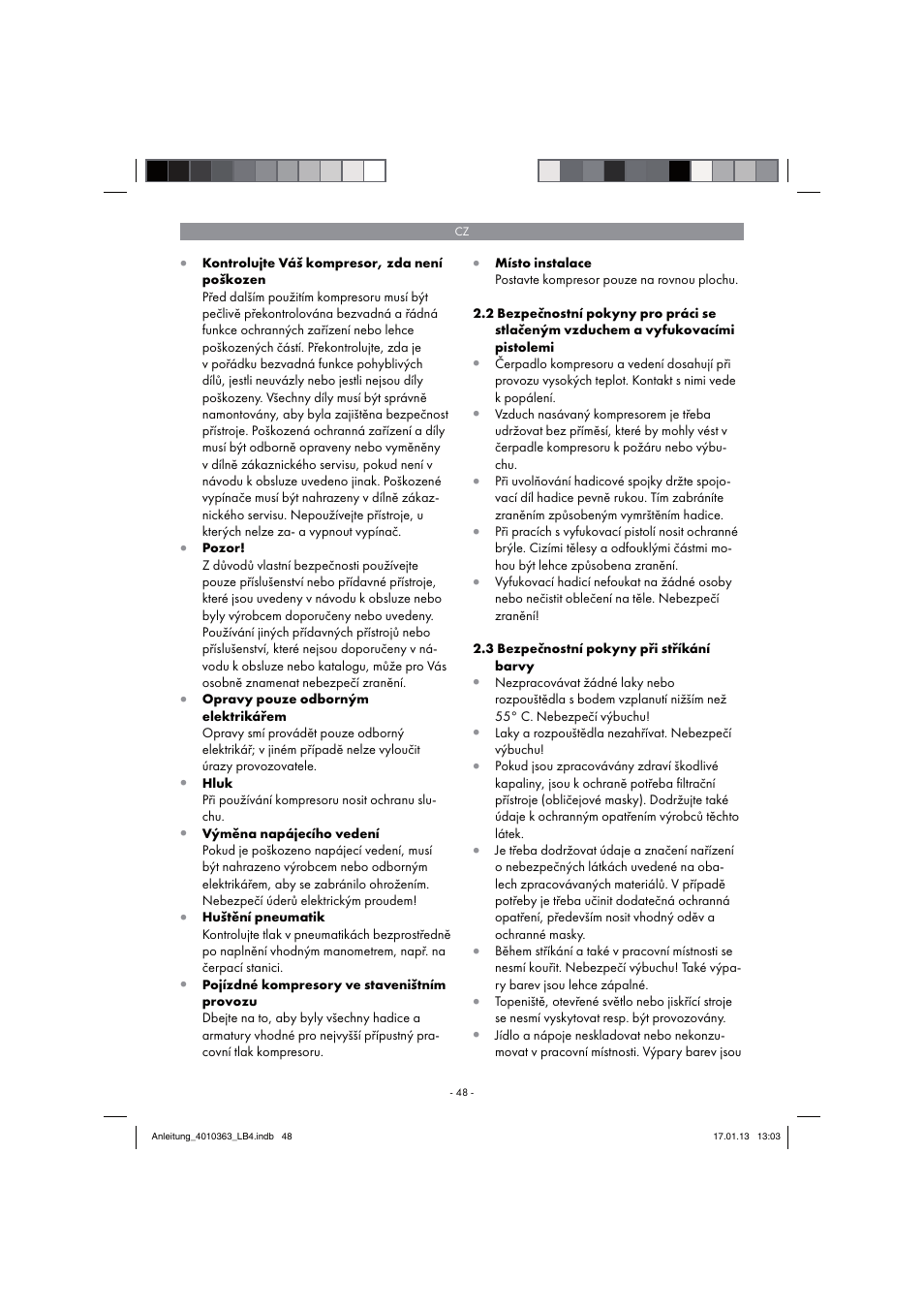 Parkside PKO 270 A1 User Manual | Page 48 / 98