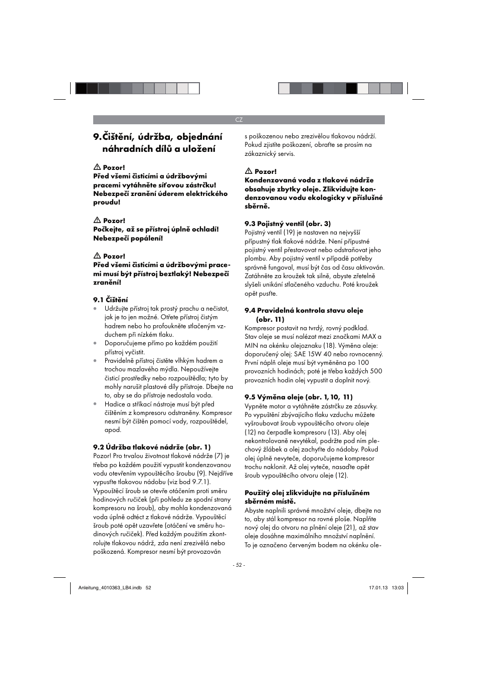 Parkside PKO 270 A1 User Manual | Page 52 / 98