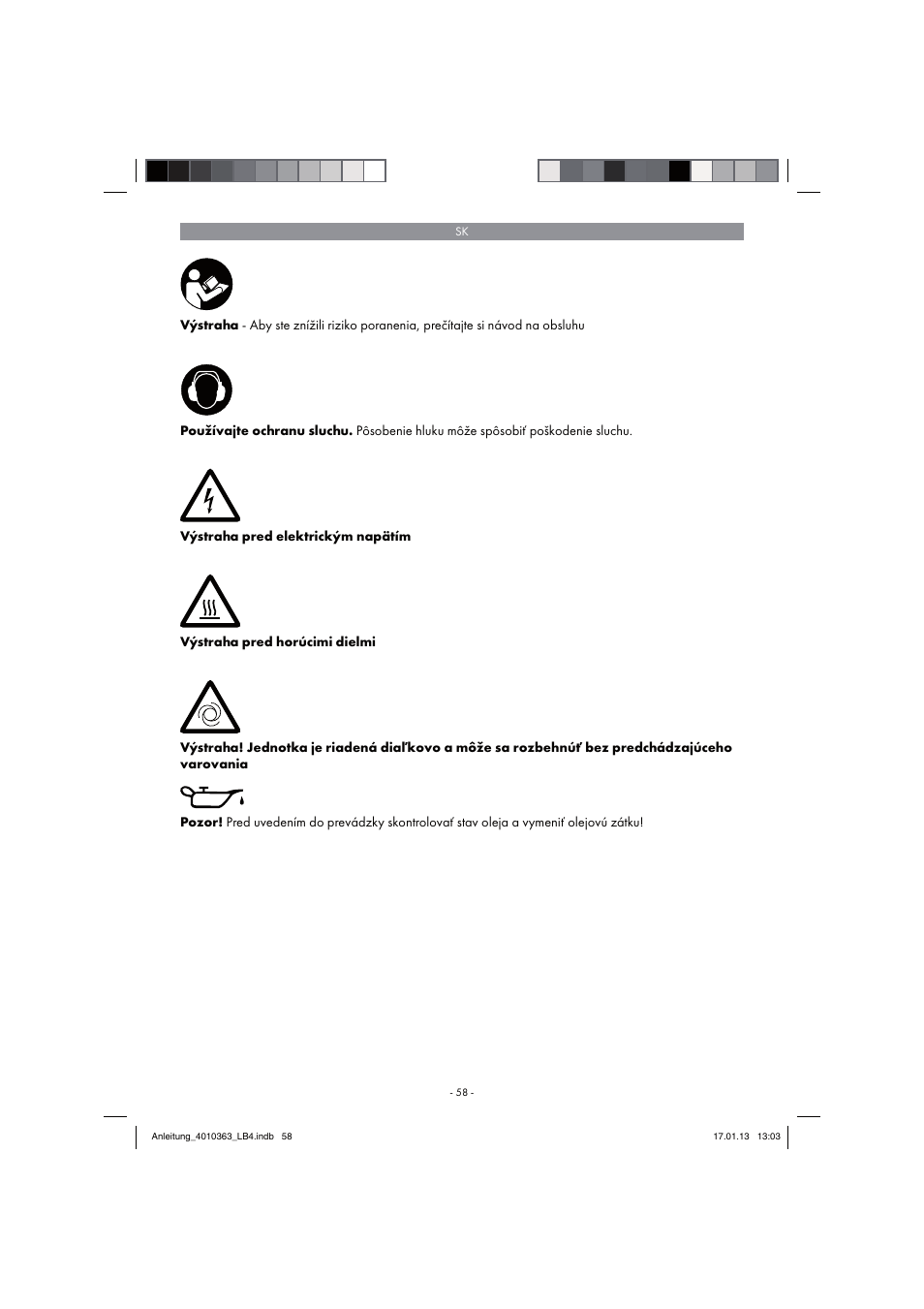 Parkside PKO 270 A1 User Manual | Page 58 / 98