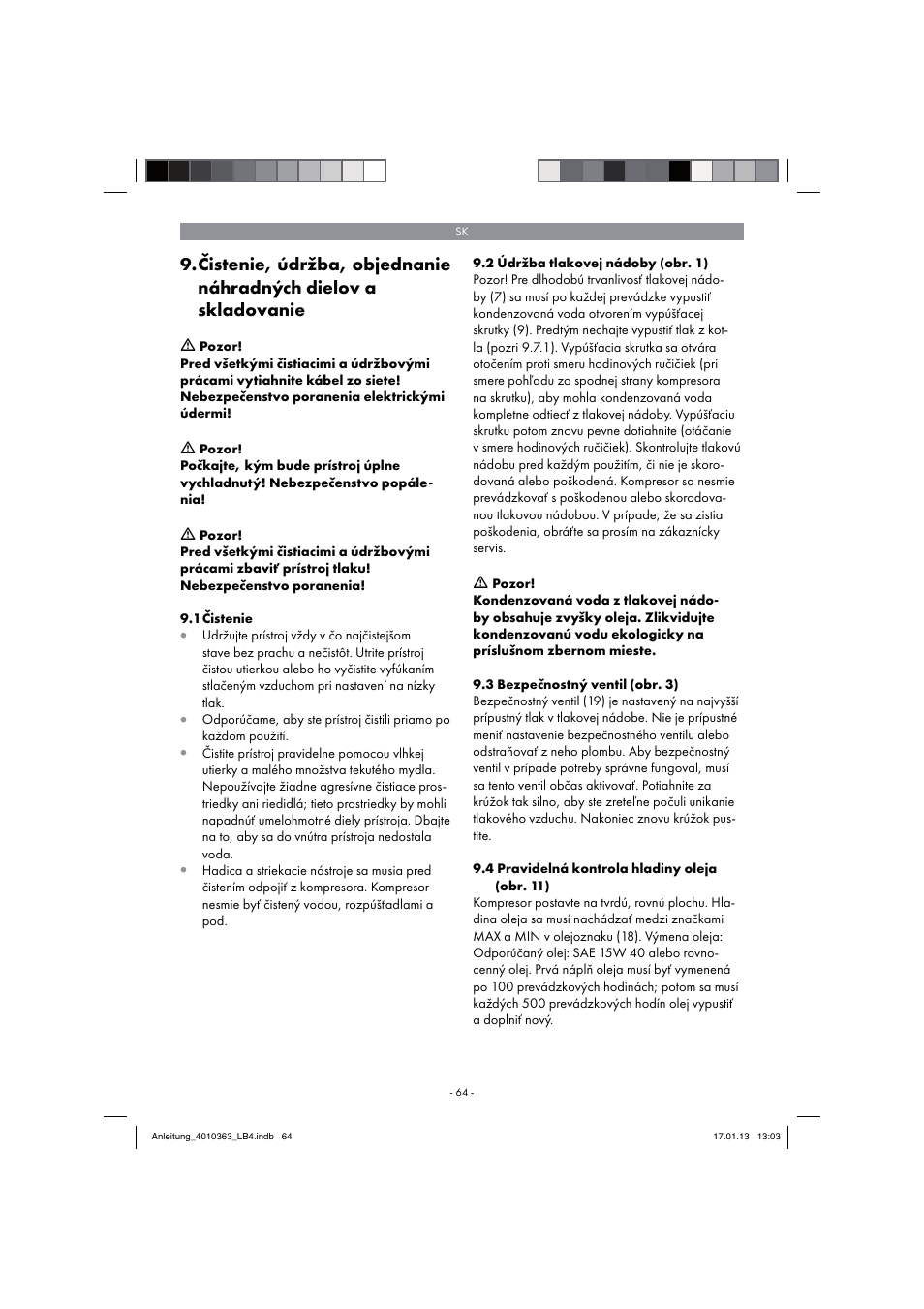 Parkside PKO 270 A1 User Manual | Page 64 / 98