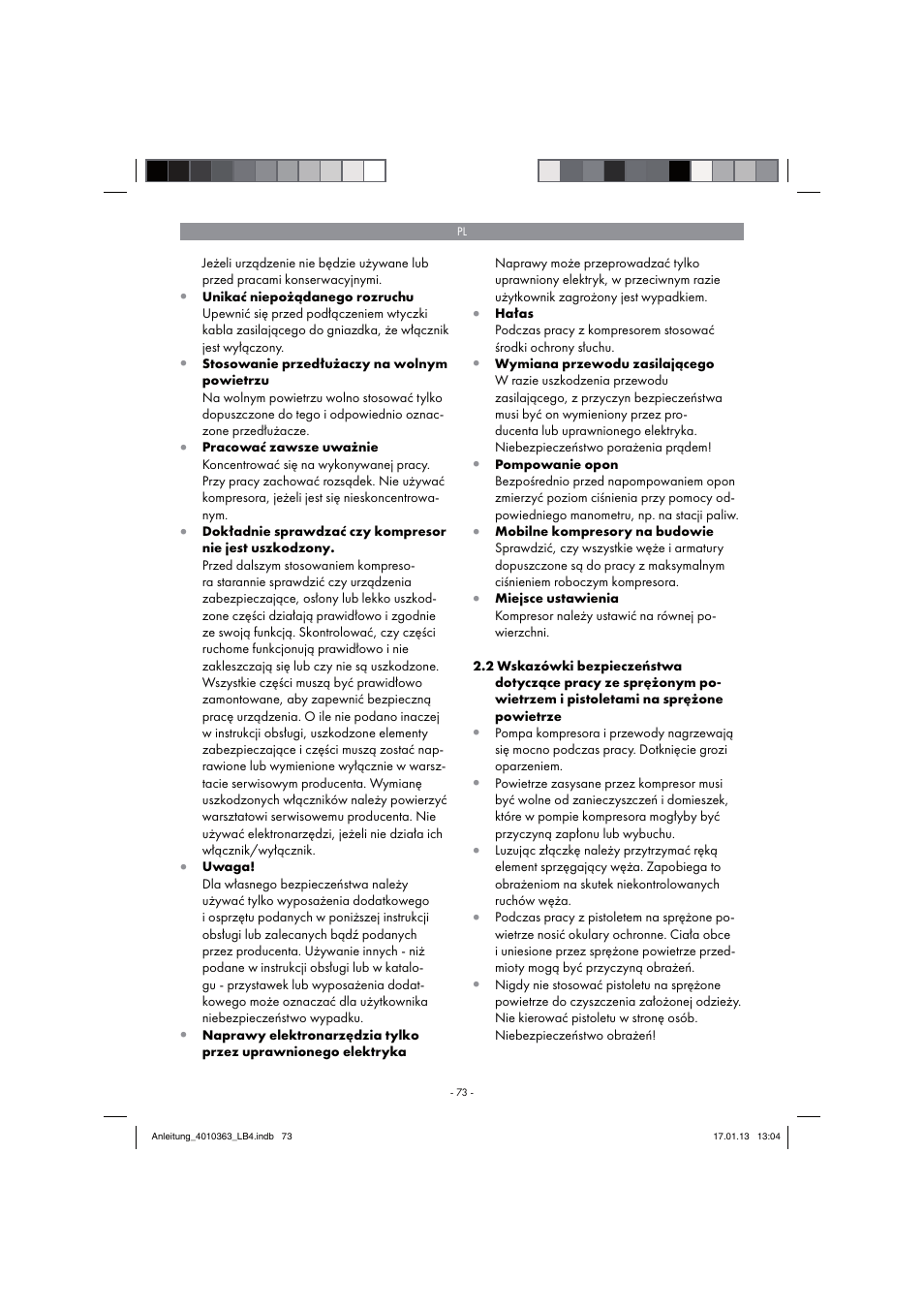 Parkside PKO 270 A1 User Manual | Page 73 / 98