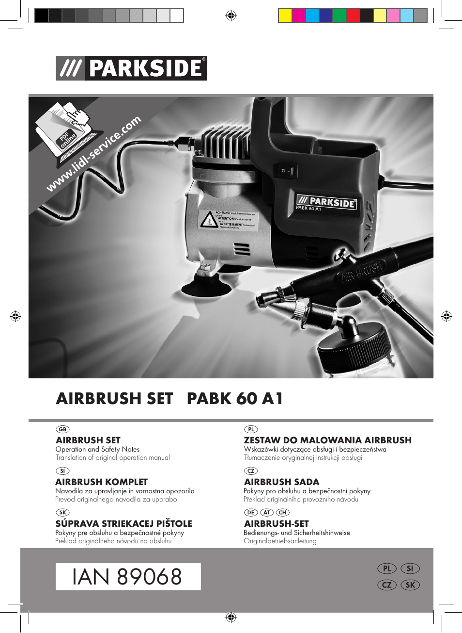 Parkside PABK 60 A1 User Manual | 65 pages