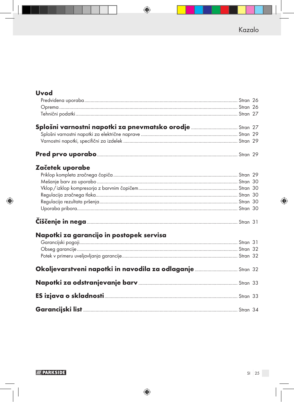 Parkside PABK 60 A1 User Manual | Page 25 / 65