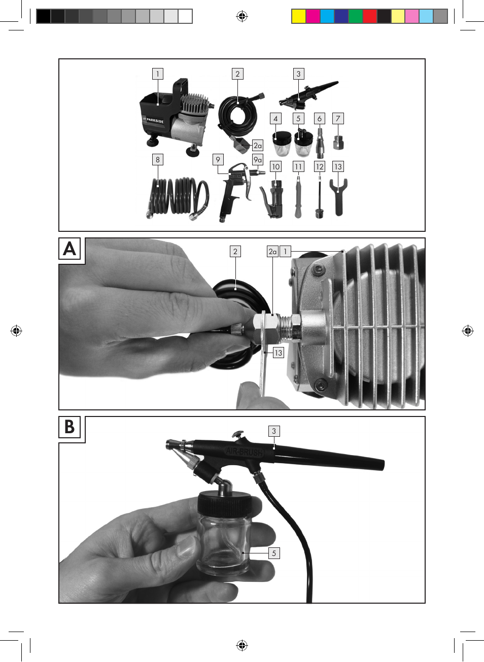 Parkside PABK 60 A1 User Manual | Page 3 / 65