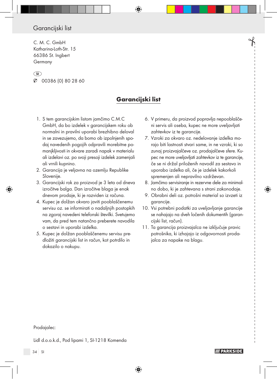 Parkside PABK 60 A1 User Manual | Page 34 / 65