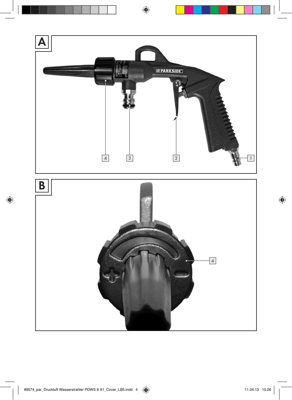 Parkside PDWS 8 A1 User Manual | Page 3 / 44