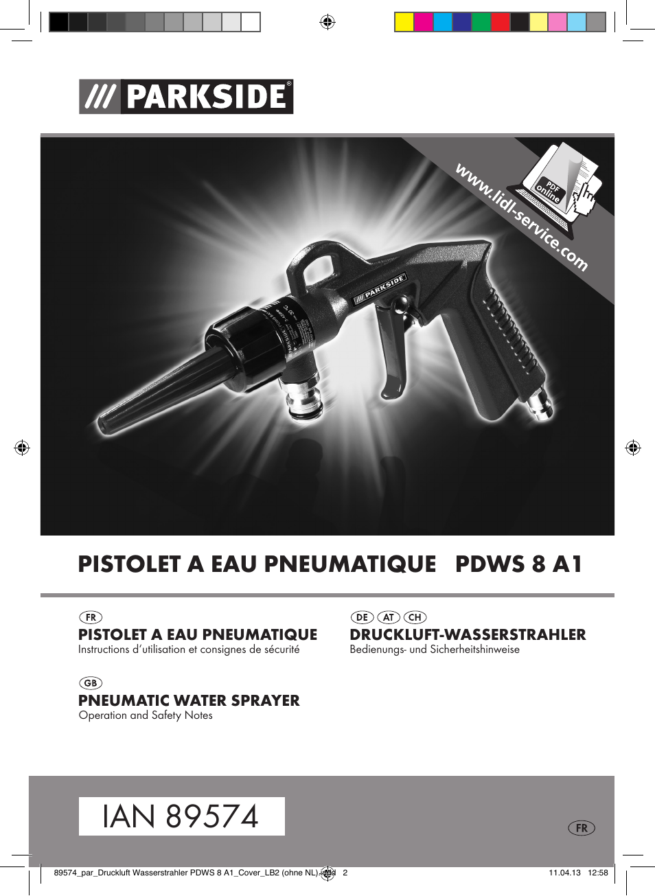 Parkside PDWS 8 A1 User Manual | 28 pages