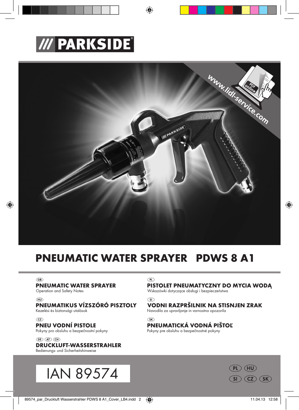 Parkside PDWS 8 A1 User Manual | 60 pages