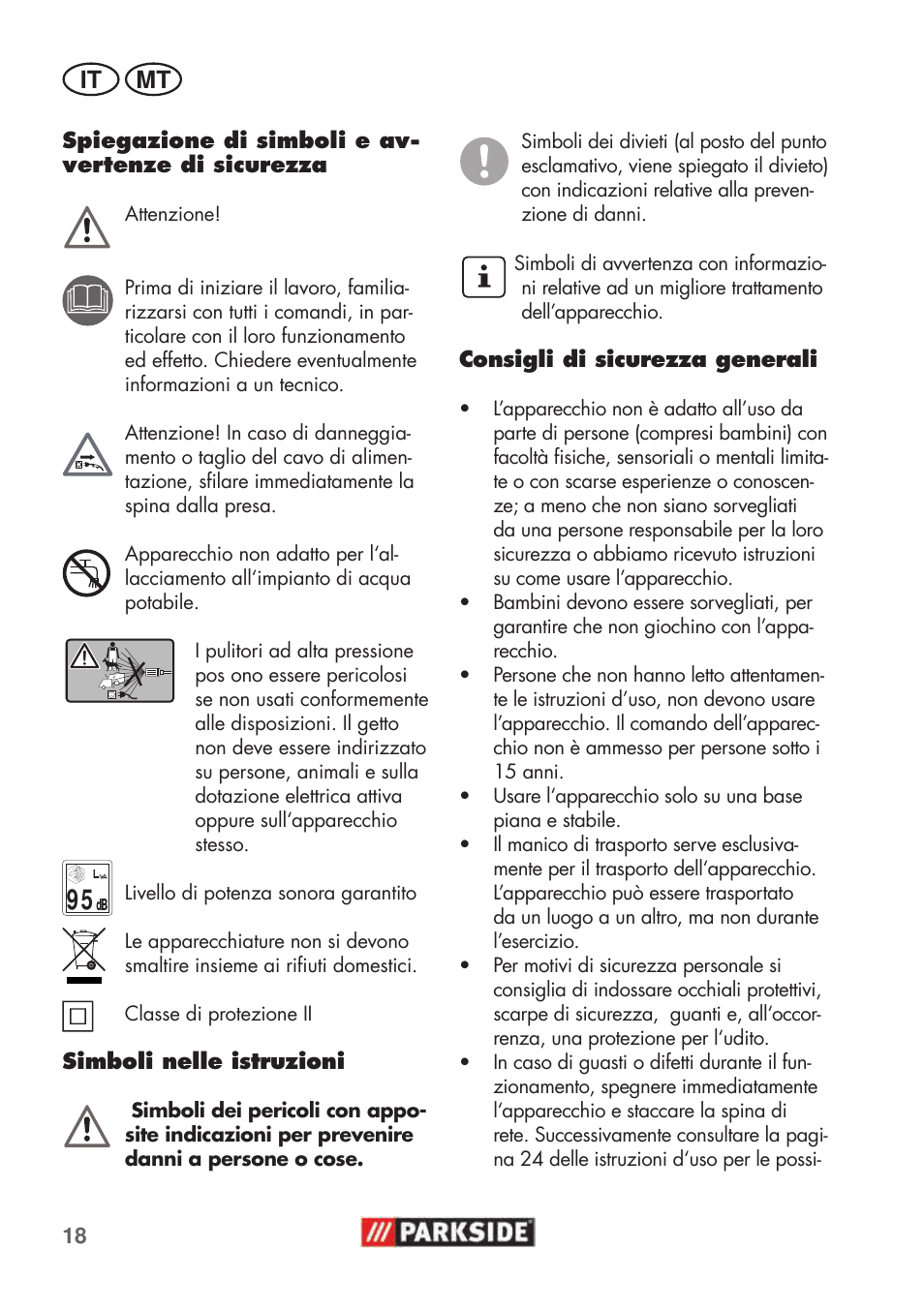 Parkside PHD 100 C2 User Manual | Page 18 / 69