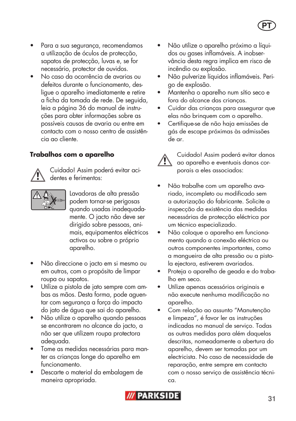 Parkside PHD 100 C2 User Manual | Page 31 / 69