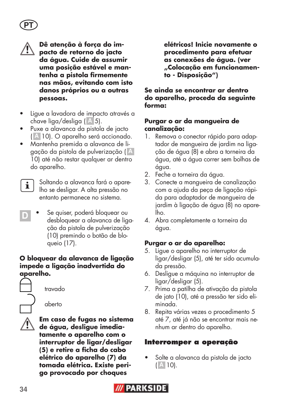 Parkside PHD 100 C2 User Manual | Page 34 / 69