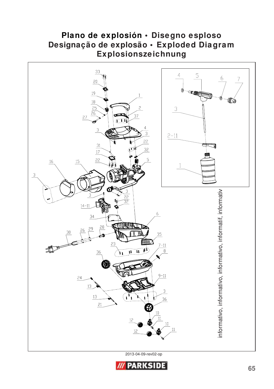 Parkside PHD 100 C2 User Manual | Page 65 / 69