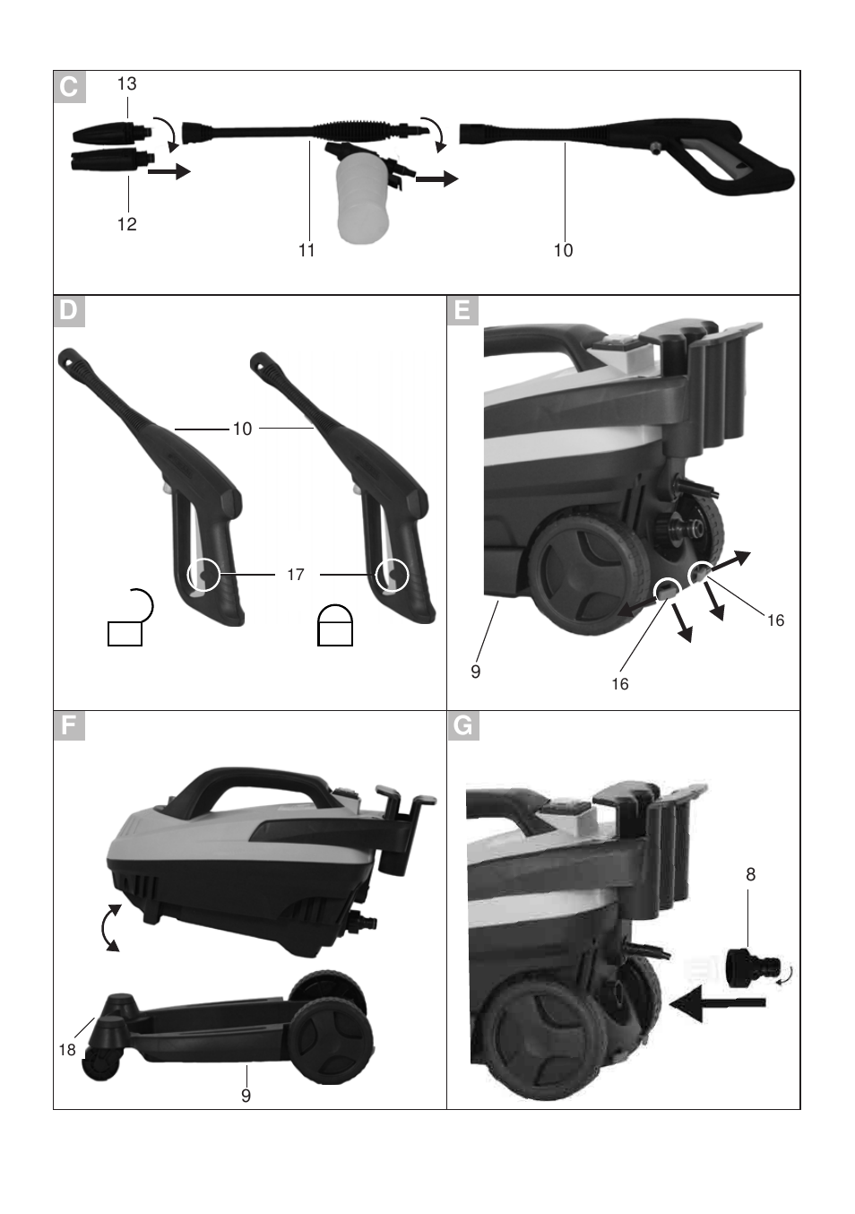 Ec d f g | Parkside PHD 100 C2 User Manual | Page 66 / 69
