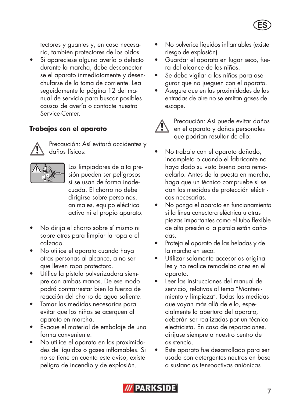 Parkside PHD 100 C2 User Manual | Page 7 / 69