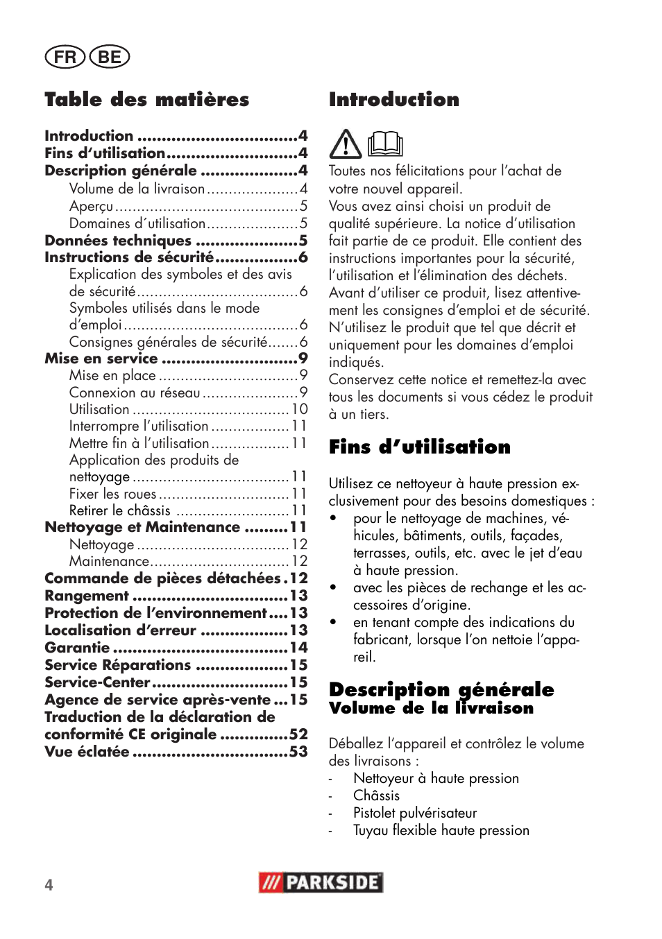 Parkside PHD 100 C2 User Manual | Page 4 / 57