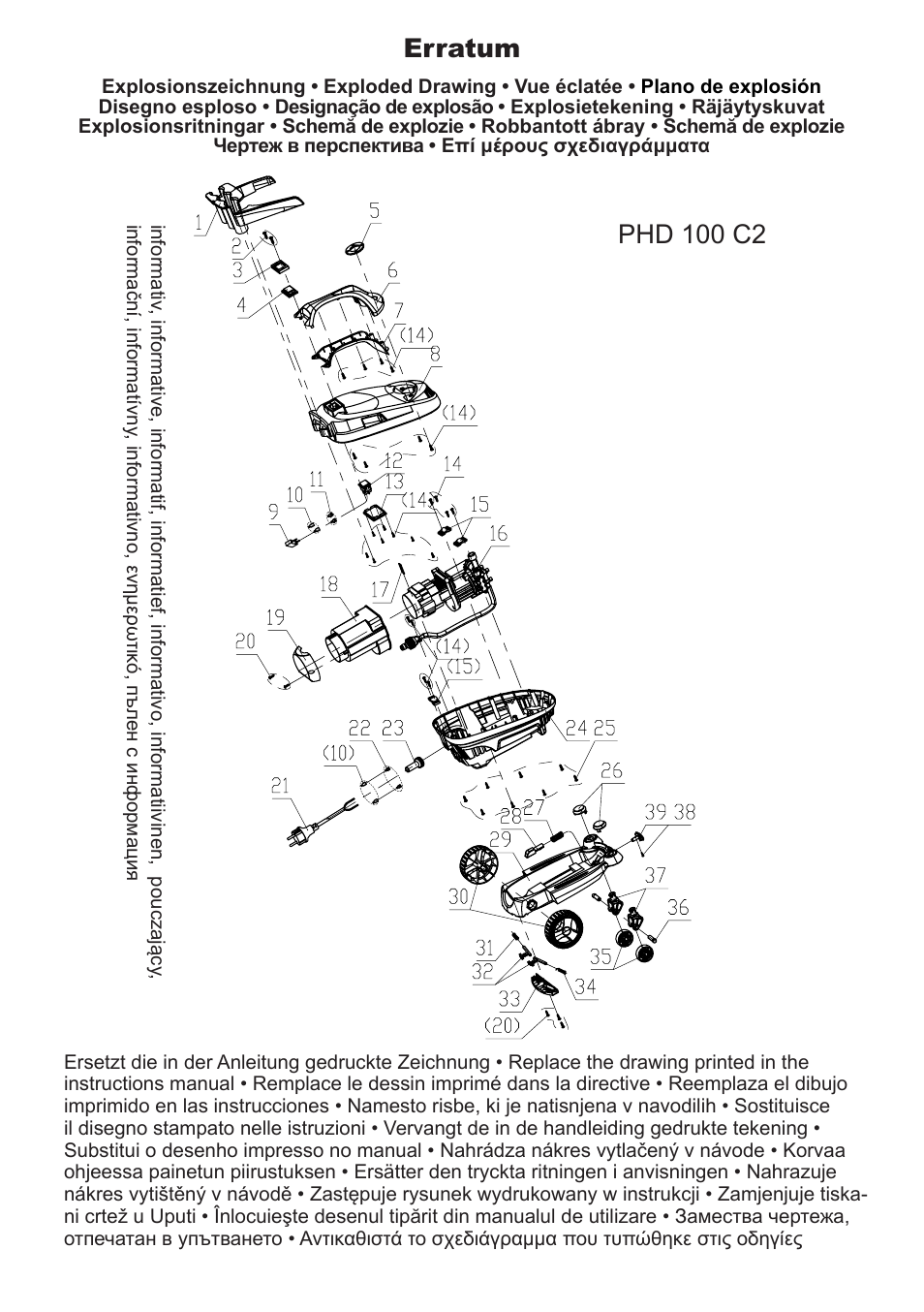 Erratum phd 100 c2 | Parkside PHD 100 C2 User Manual | Page 57 / 57