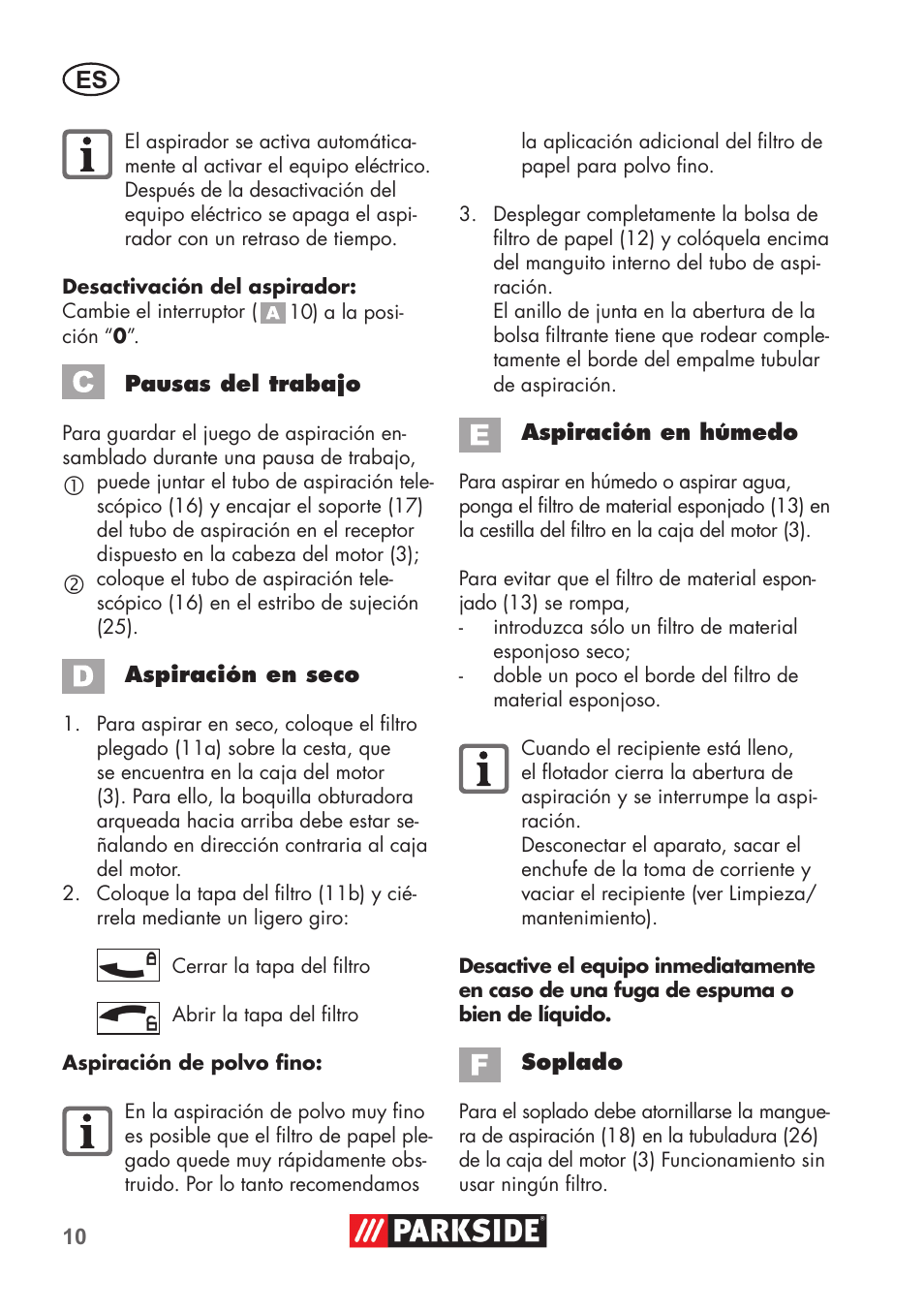 Parkside PNTS 1500 B2 User Manual | Page 10 / 64