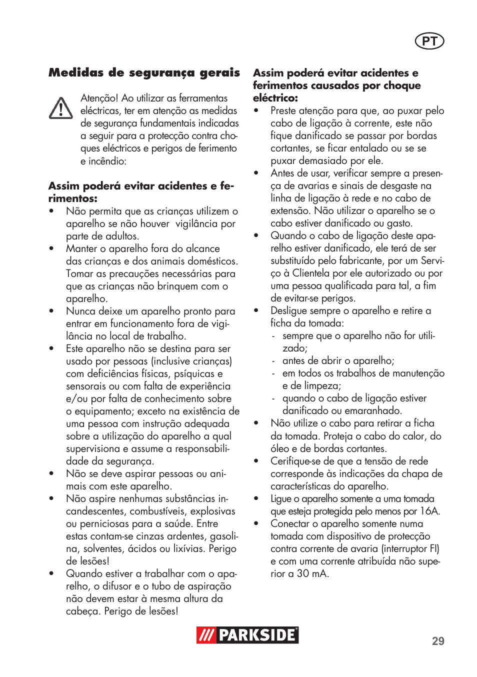 Parkside PNTS 1500 B2 User Manual | Page 29 / 64