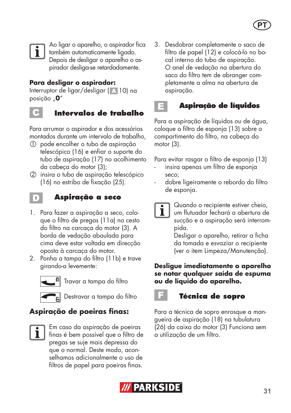 Parkside PNTS 1500 B2 User Manual | Page 31 / 64