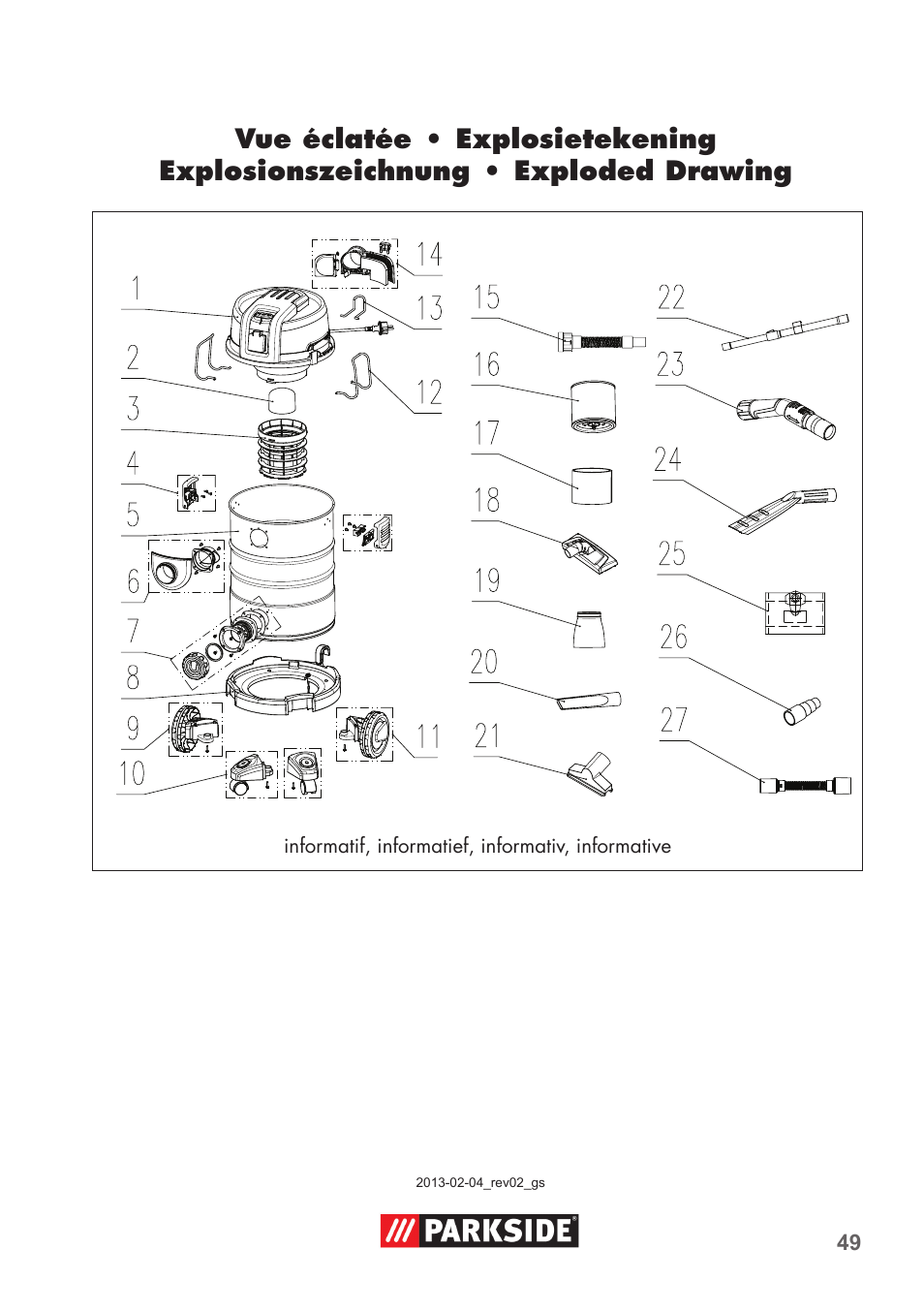Parkside PNTS 1500 B2 User Manual | Page 49 / 52