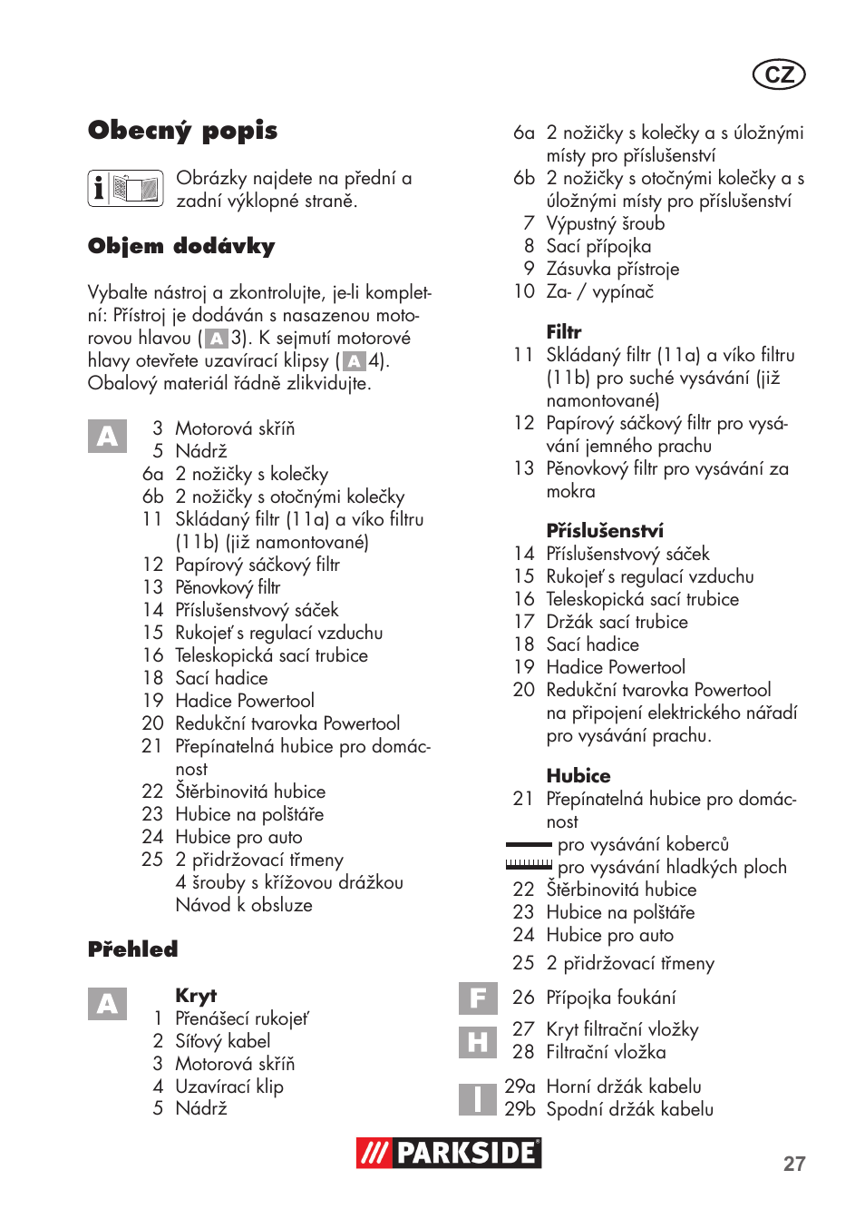 Obecný popis | Parkside PNTS 1500 B2 User Manual | Page 27 / 64