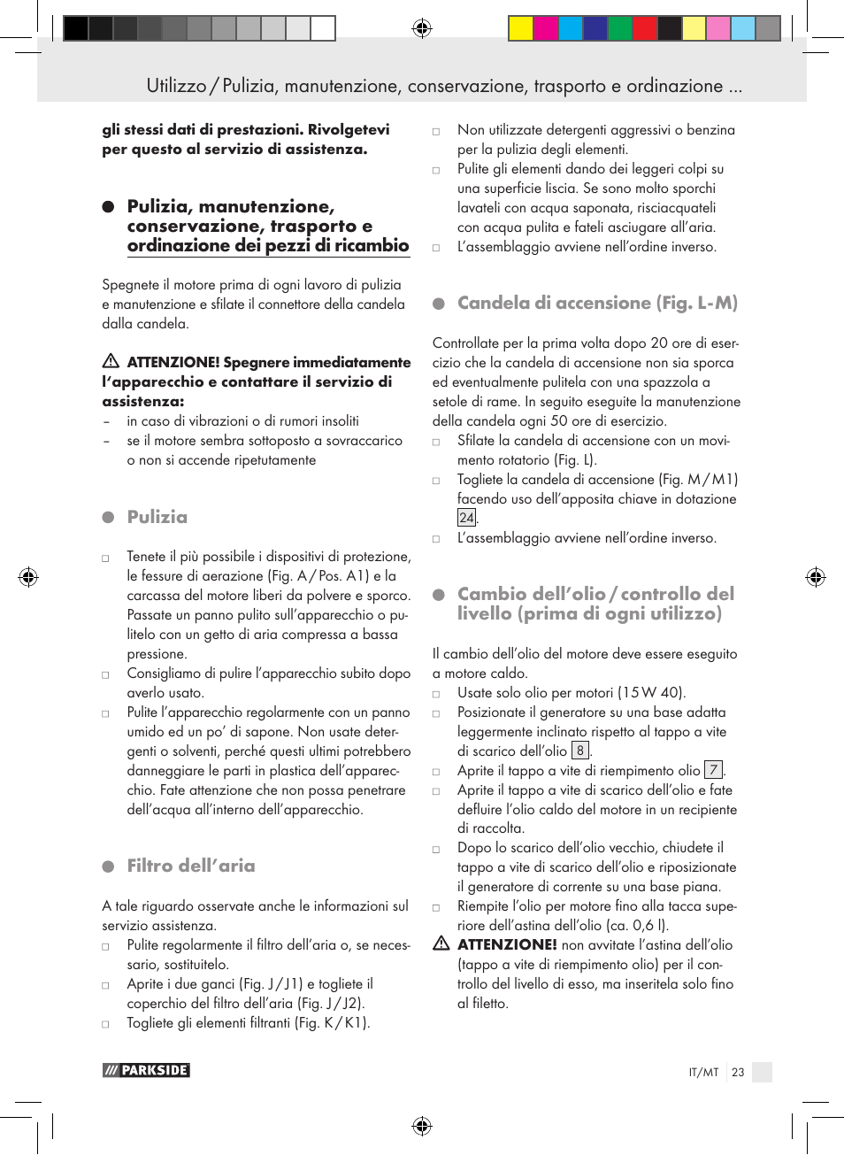 Parkside PSE 2800 B2 User Manual | Page 23 / 65