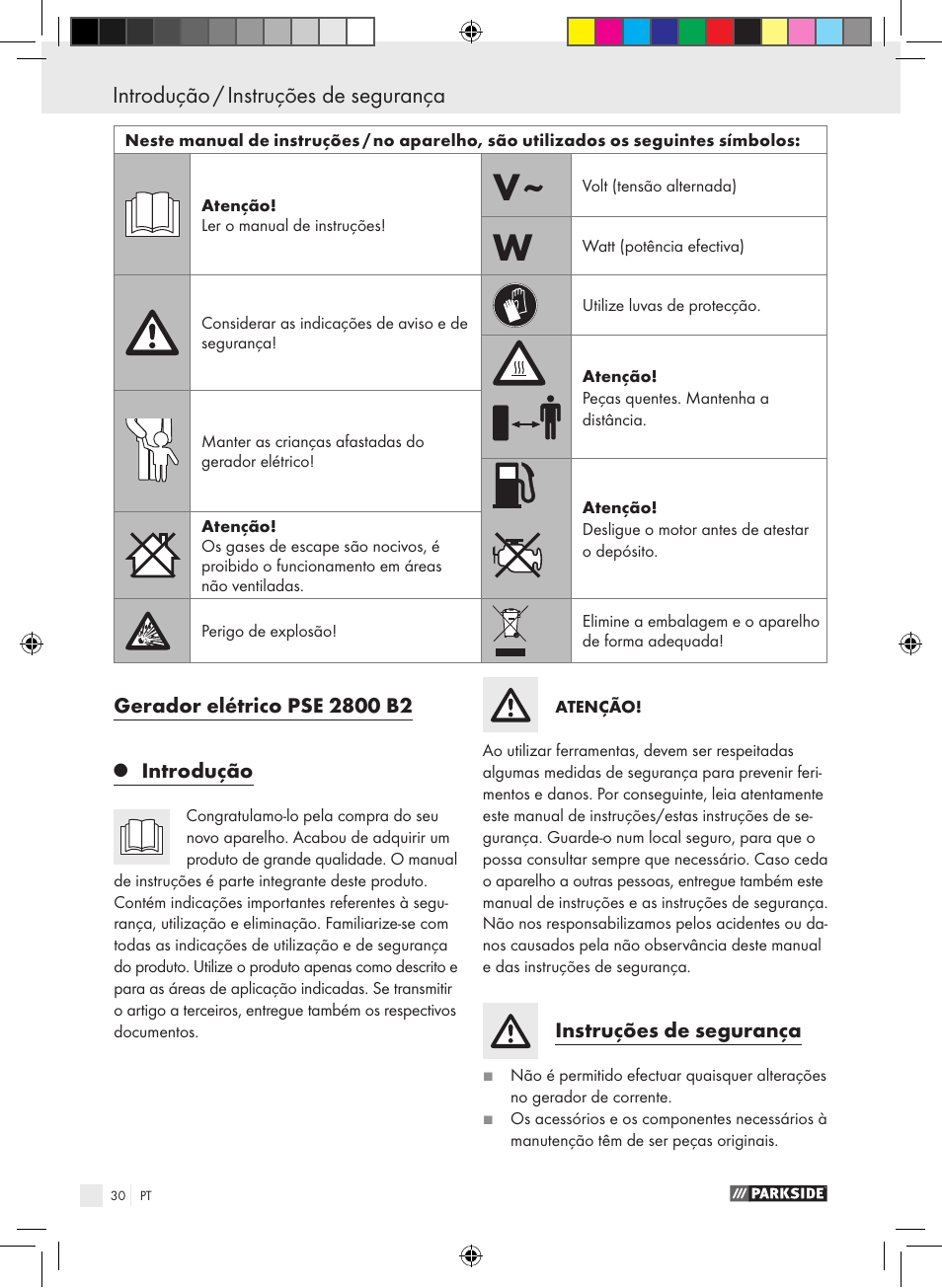 Parkside PSE 2800 B2 User Manual | Page 30 / 65