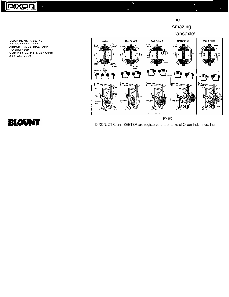 The amazing transaxle | Dixon Generic User Manual | Page 11 / 11