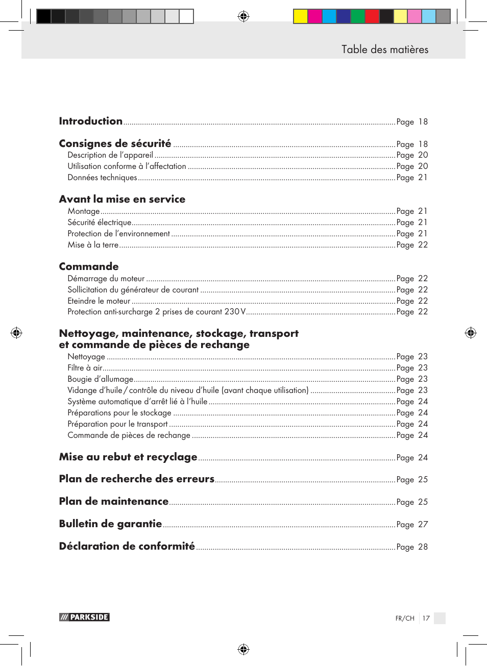 Parkside PSE 2800 B2 User Manual | Page 17 / 53