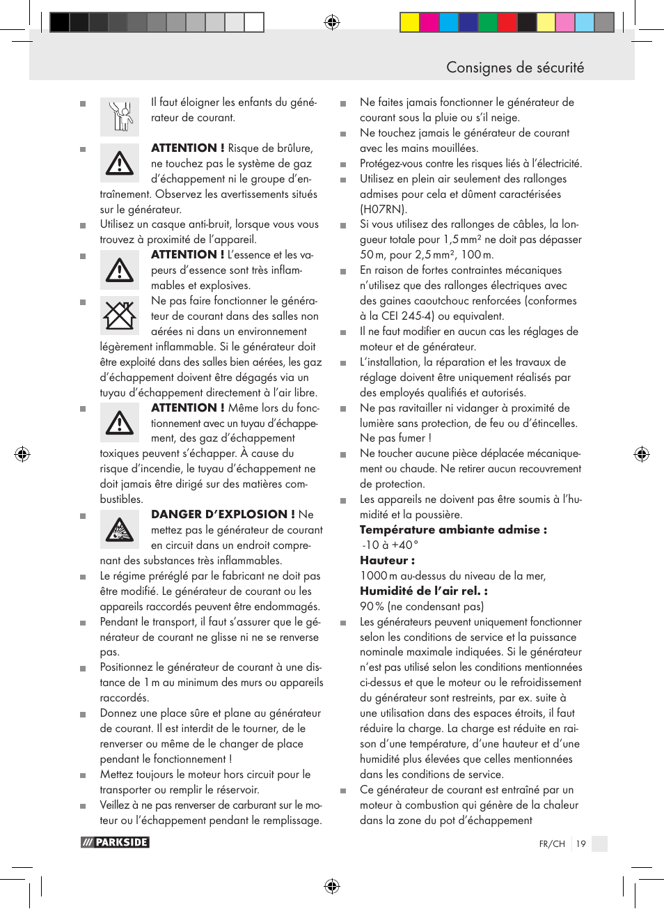 Parkside PSE 2800 B2 User Manual | Page 19 / 53