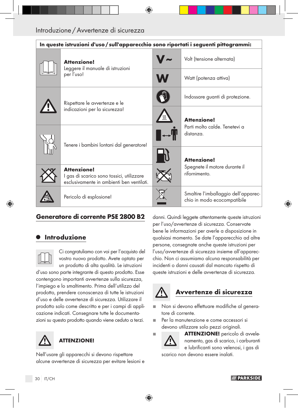 Parkside PSE 2800 B2 User Manual | Page 30 / 53