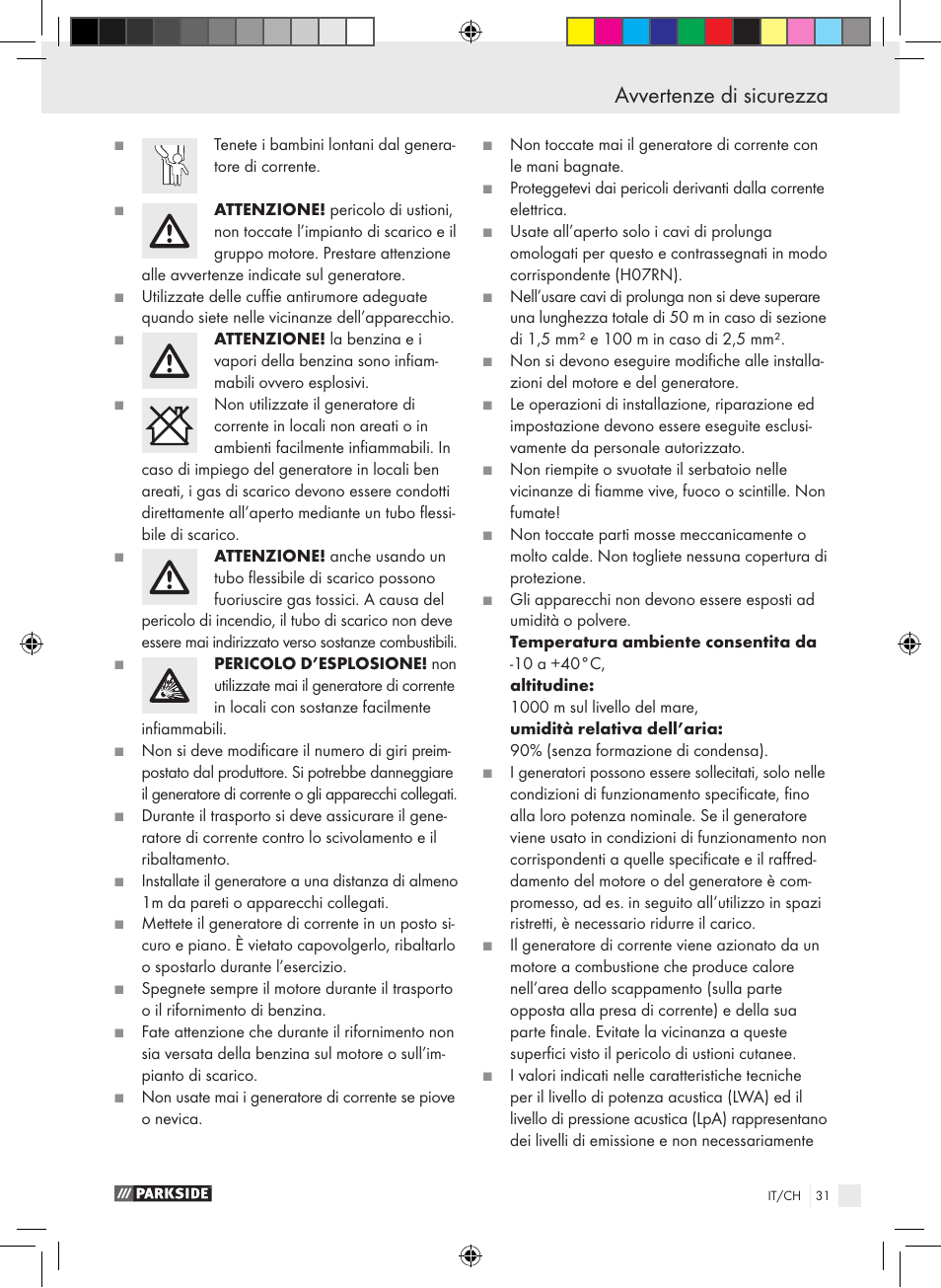 Parkside PSE 2800 B2 User Manual | Page 31 / 53