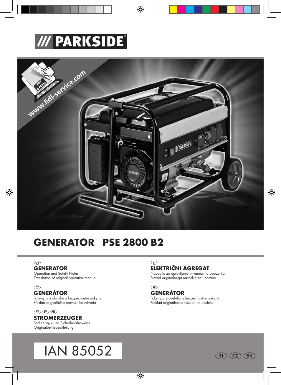 Parkside PSE 2800 B2 User Manual | 65 pages